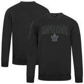 Toronto Maple Leafs Levelwear Zane Darkmoon Pullover Sweatshirt - Black Sweatshirts