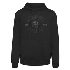 Edmonton Oilers Levelwear Podium Abyssal Pullover Hoodie - Black Hoodies