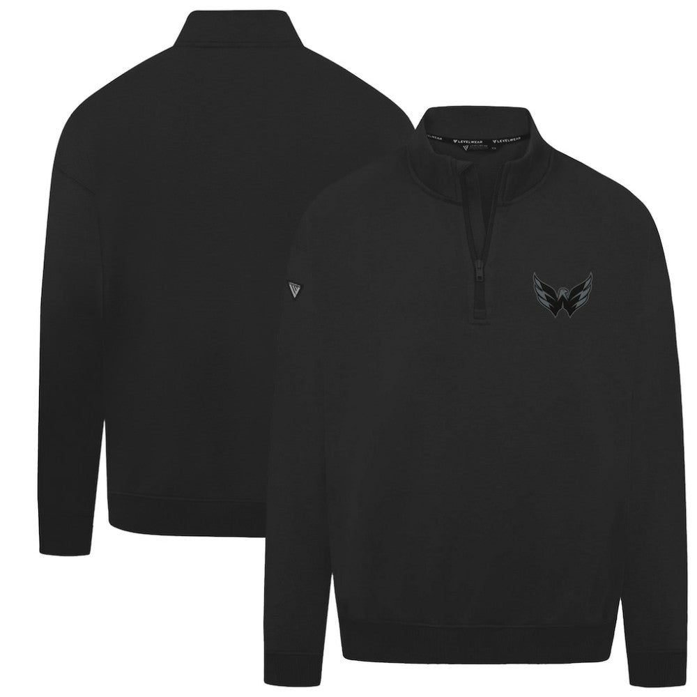 Washington Capitals Levelwear Murray Nightfall Quarter-Zip Jacket - Black Jackets