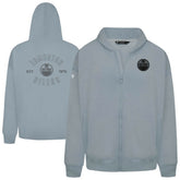 Edmonton Oilers Levelwear Uphill Abyssal Full-Zip Hoodie - Gray Hoodies