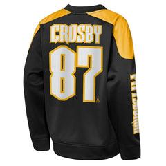Sidney Crosby Pittsburgh Penguins Outerstuff Youth Best Defense Name & Number Crewneck Sweatshirt - Black Sweatshirts