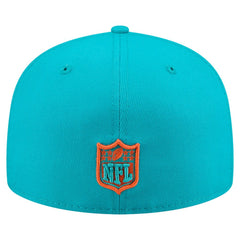 Miami Dolphins New Era State Stitch 59FIFTY Fitted Hat - Aqua discount