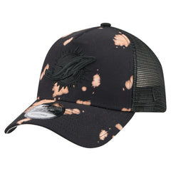 Miami Dolphins New Era Bleached 9FORTY A-Frame Adjustable Hat - Black outlet