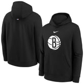 Brooklyn Nets Youth 2025/26 Club Fleece Hoodie - Black for sale
