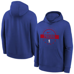 Philadelphia 76ers Youth 2025/26 Club Fleece Practice Hoodie - Royal cheap