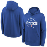 Dallas Mavericks Youth 2025/26 Club Fleece Practice Hoodie sale - Blue cheap