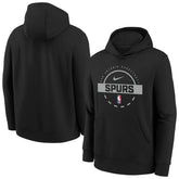 San Antonio Spurs Youth 2025/26 Club Fleece Practice Hoodie - Black discount