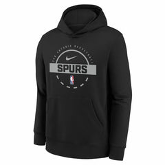 San Antonio Spurs Youth 2025/26 Club Fleece Practice Hoodie - Black discount