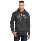 Chicago Bears Starter Arch Over Logo Pullover Hoodie - Charcoal discount