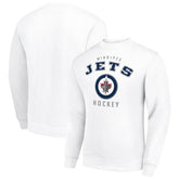 Winnipeg Jets Men's Starter Team Logo Fleece Pullover Sweatshirt - White Sweatshirts