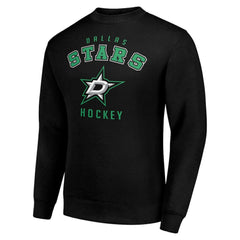 Dallas Stars Men's Starter Team Logo Fleece Pullover Sweatshirt - Black Sweatshirts