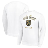Vegas Golden Knights Men's Starter Team Logo Fleece Pullover Sweatshirt - White Sweatshirts