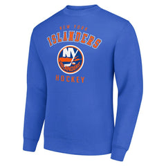 New York Islanders Men's Starter Team Logo Fleece Pullover Sweatshirt - Royal Sweatshirts