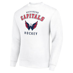 Washington Capitals Men's Starter Team Logo Fleece Pullover Sweatshirt - White Sweatshirts
