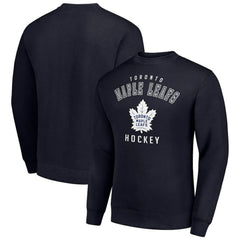 Toronto Maple Leafs Men's Starter Team Logo Fleece Pullover Sweatshirt - Navy Sweatshirts