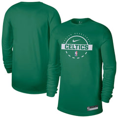 Boston Celtics 2025/26 On-Court Flare Dri-FIT Practice Long Sleeve Tri-Blend T-Shirt - Kelly Green sale