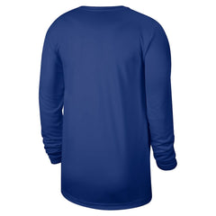 Philadelphia 76ers 2025/26 On-Court Flare Dri-FIT Practice Long Sleeve Tri-Blend T-Shirt - Royal sale