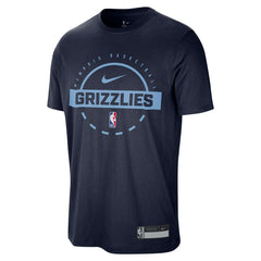Memphis Grizzlies 2025/26 On-Court Flare Performance Practice T-Shirt - Navy on sale