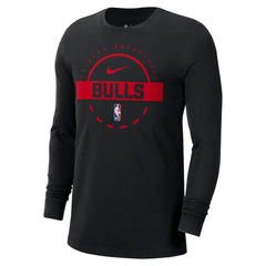 Chicago Bulls Authentic Long Sleeve Practice T-Shirt sale - Black cheap