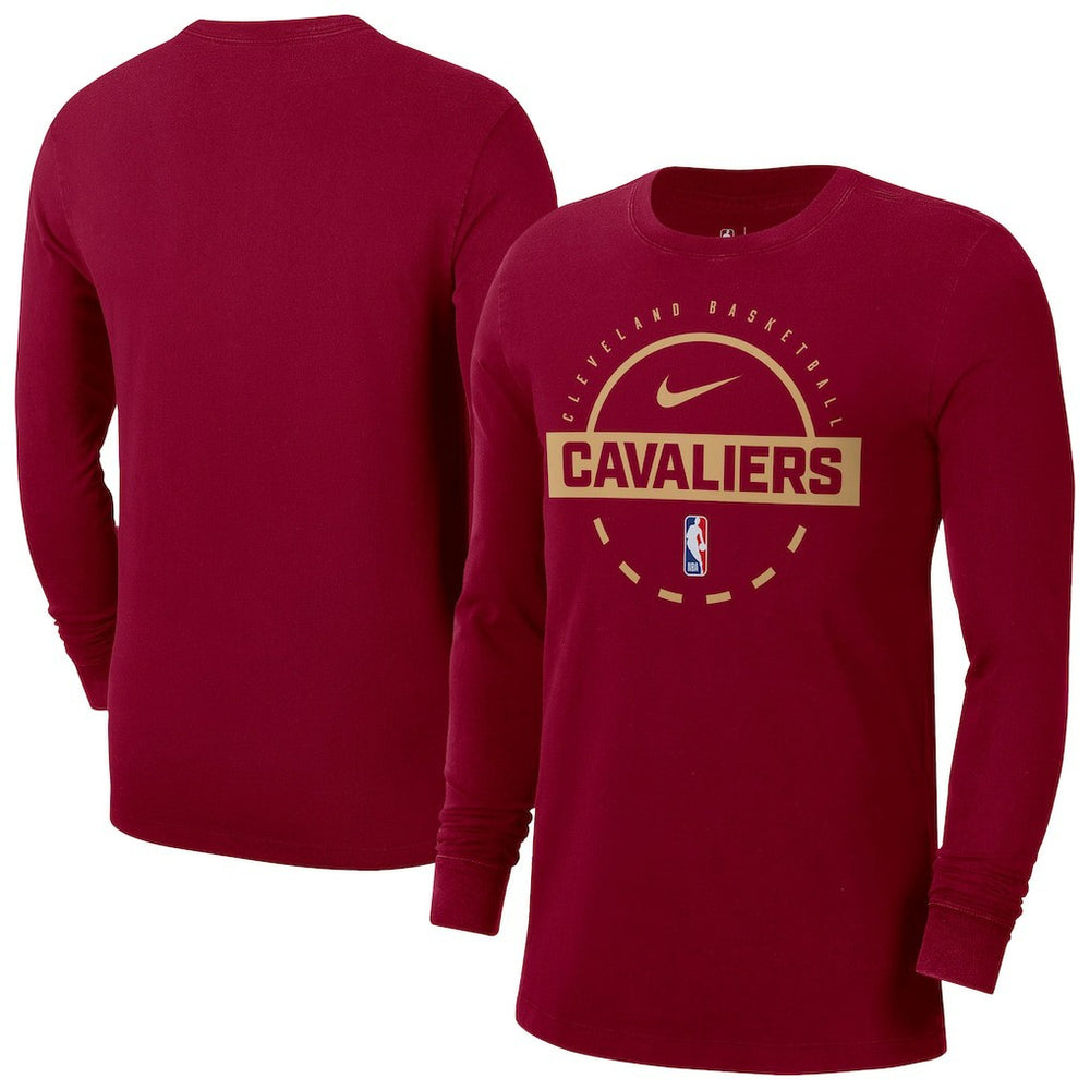 Cleveland Cavaliers Authentic Long Sleeve Practice T-Shirt sale - Wine cheap