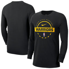 Golden State Warriors Authentic Long Sleeve Practice T-Shirt sale - Black discount