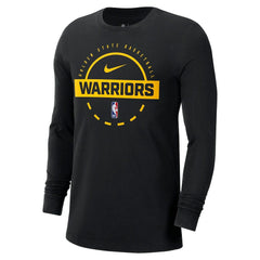 Golden State Warriors Authentic Long Sleeve Practice T-Shirt sale - Black discount