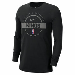 Sacramento Kings Authentic Long Sleeve Practice T-Shirt - Black discount