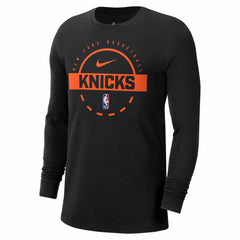 New York Knicks Authentic Long Sleeve Practice T-Shirt - Black online
