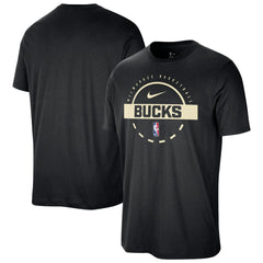 Milwaukee Bucks Authentic Practice T-Shirt - Black discount
