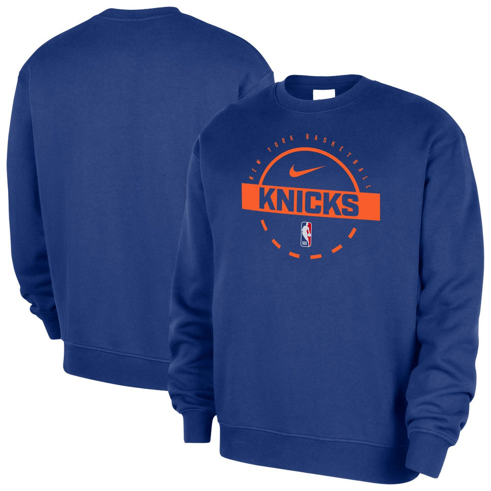 New York Knicks 2025/26 Authentic Practice Club Sweatshirt - Blue outlet