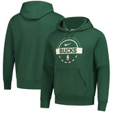 Milwaukee Bucks 2025/26 Authentic Practice Club Pullover Hoodie - Hunter Green sale