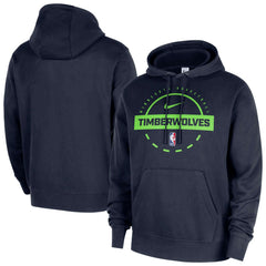 Minnesota Timberwolves 2025/26 Authentic Practice Club Pullover Hoodie - Navy discount