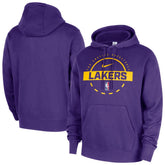 Los Angeles Lakers 2025/26 Authentic Practice Club Pullover Hoodie - Purple sale
