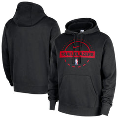 Portland Trail Blazers 2025/26 Authentic Practice Club Pullover Hoodie - Black cheap