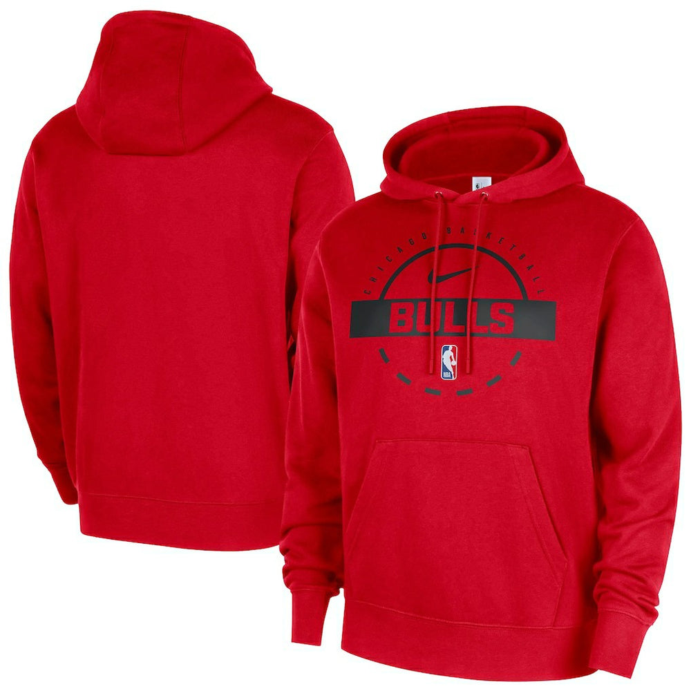 Chicago Bulls 2025/26 Authentic Practice Club Pullover Hoodie - Red sale
