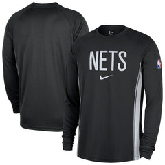 Brooklyn Nets 2025/26 Authentic Pre-Game Legend Dri-FIT Long Sleeve Shooting Shirt - Black shop