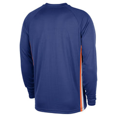 New York Knicks 2025/26 Authentic Pre-Game Legend Dri-FIT Long Sleeve Shooting Shirt - Blue outlet