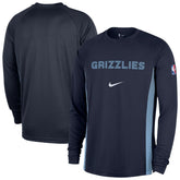 Memphis Grizzlies 2025/26 Authentic Pre-Game Legend Dri-FIT Long Sleeve Shooting Shirt - Navy on sale