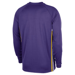 Los Angeles Lakers 2025/26 Authentic Pre-Game Legend Dri-FIT Long Sleeve Shooting Shirt - Purple on sale