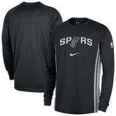 San Antonio Spurs 2025/26 Authentic Pre-Game Legend Dri-FIT Long Sleeve Shooting Shirt - Black on sale