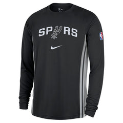 San Antonio Spurs 2025/26 Authentic Pre-Game Legend Dri-FIT Long Sleeve Shooting Shirt - Black on sale
