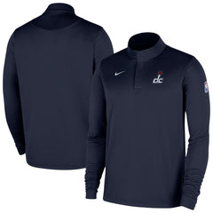 Washington Wizards 2025/26 Authentic Coaches Quarter-Zip Dri-Fit Top - Navy cheap
