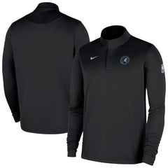 Minnesota Timberwolves 2025/26 Authentic Coaches Quarter-Zip Dri-Fit Top - Black cheap
