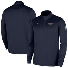 New Orleans Pelicans 2025/26 Authentic Coaches Quarter-Zip Dri-Fit Top - Navy outlet