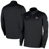 Philadelphia 76ers 2025/26 Authentic Coaches Quarter-Zip Dri-Fit Top - Black sale
