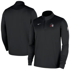 Philadelphia 76ers 2025/26 Authentic Coaches Quarter-Zip Dri-Fit Top - Black sale