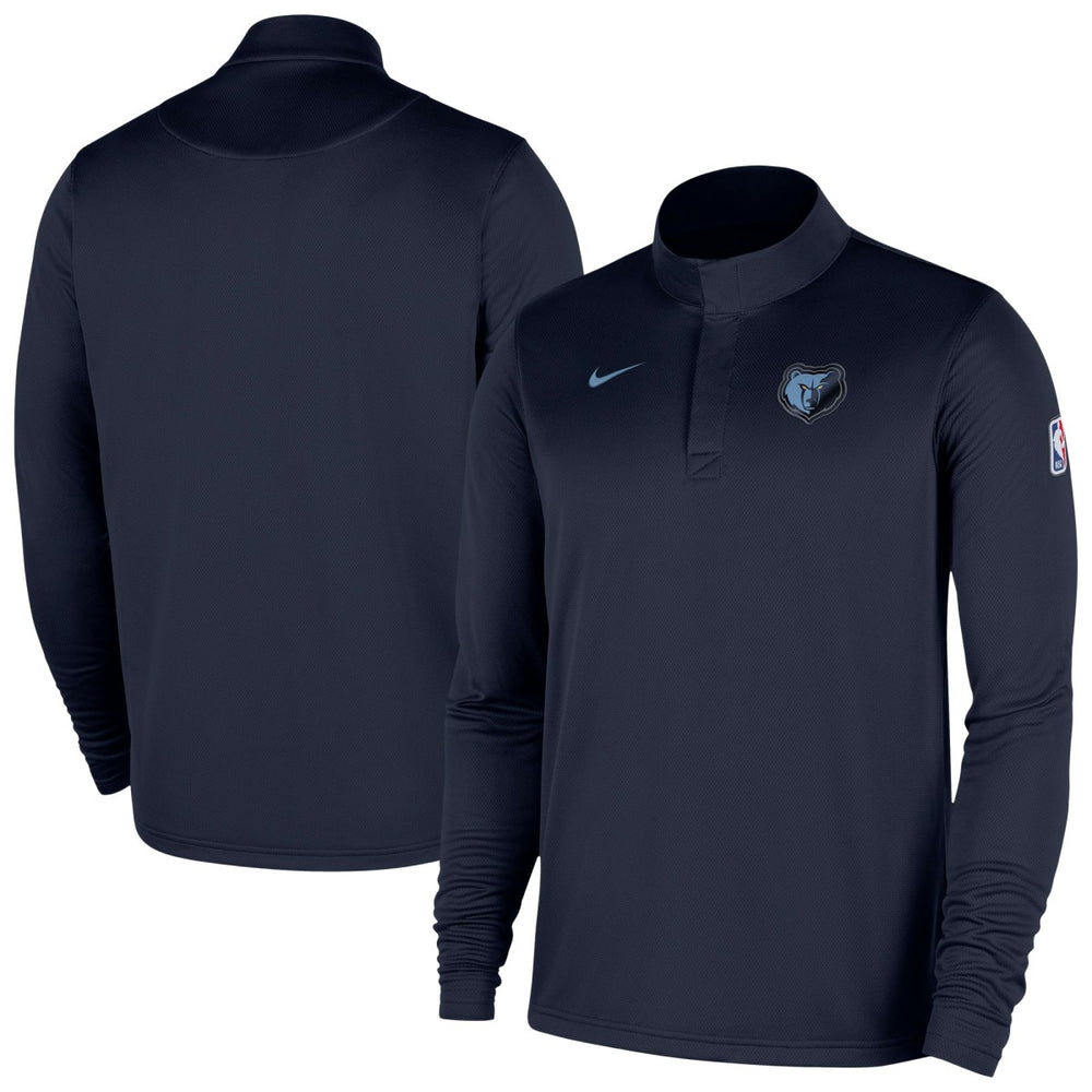 Memphis Grizzlies 2025/26 Authentic Coaches Quarter-Zip Dri-Fit Top - Navy on sale