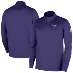Charlotte Hornets 2025/26 Authentic Coaches Quarter-Zip Dri-Fit Top - Purple online