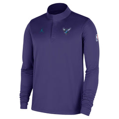 Charlotte Hornets 2025/26 Authentic Coaches Quarter-Zip Dri-Fit Top - Purple online