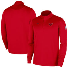 Chicago Bulls 2025/26 Authentic Coaches Quarter-Zip Dri-Fit Top - Red outlet